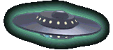 Flying-saucer-clip-art-in-space-with-a-pulsing-aura.gif