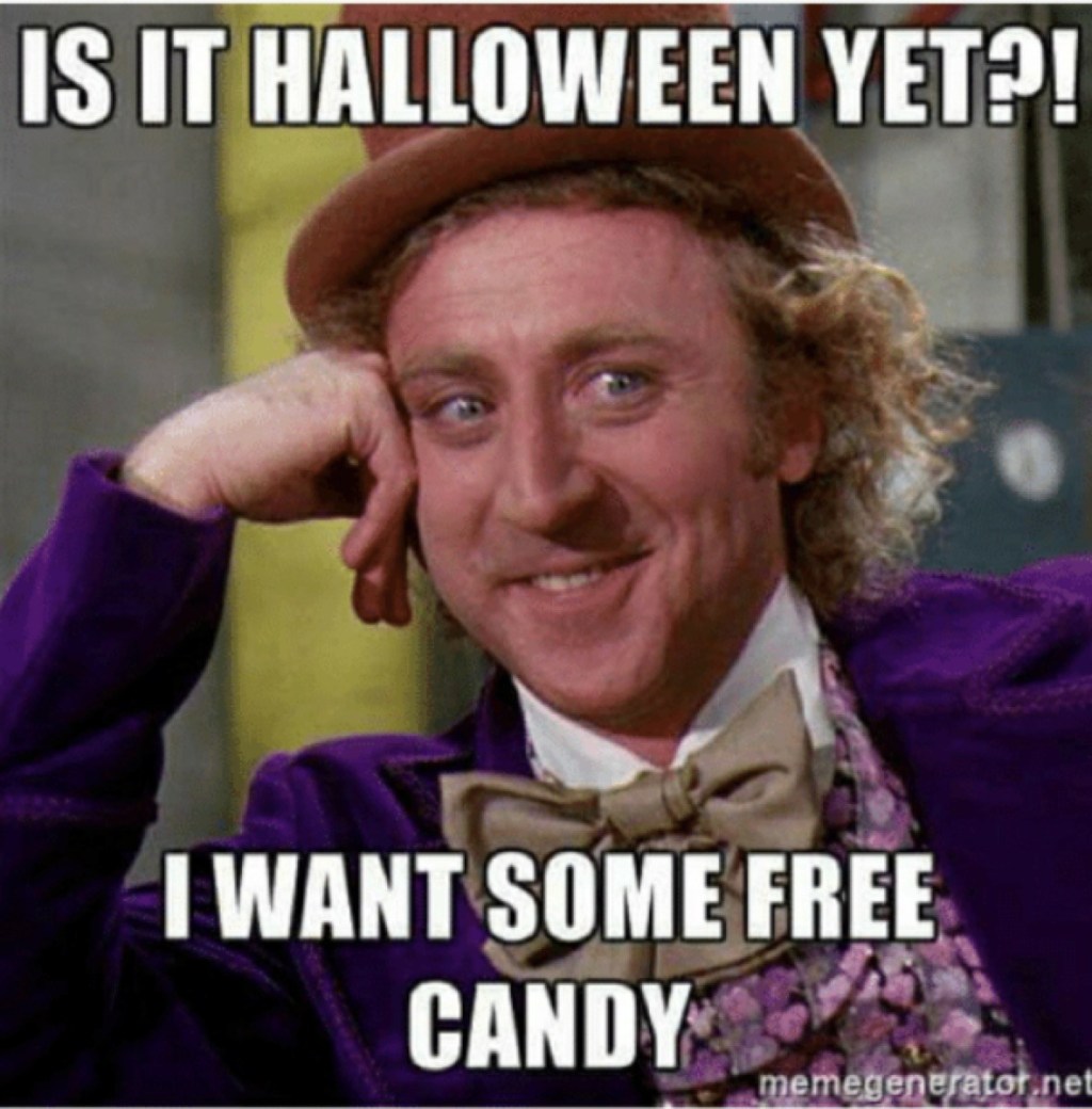 funny halloween meme free candy 