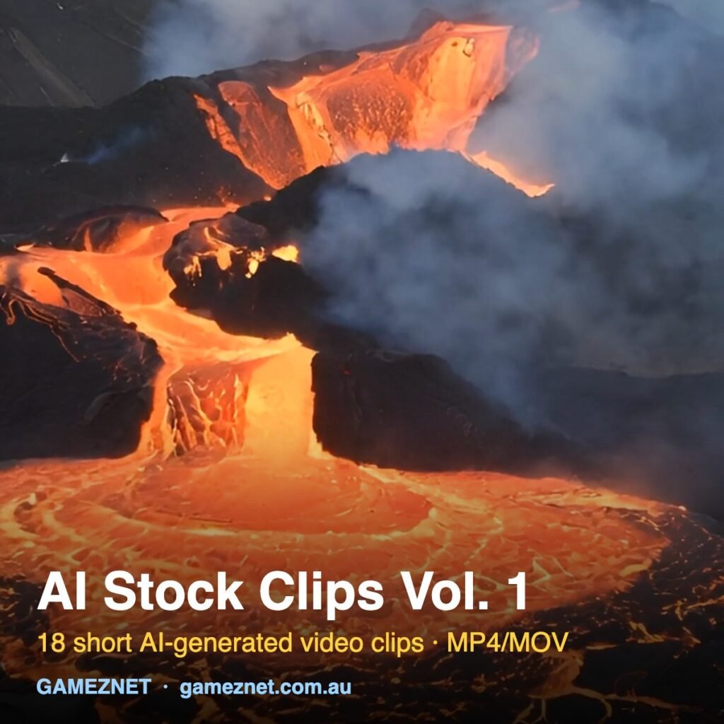 AI Stock Video Clips Vol. 1 — 18 Clips