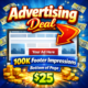 advertising deal - 100k footer impressions