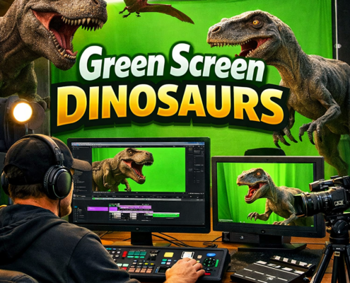 green-screen-dinosaurs